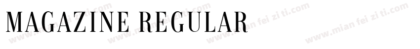 Magazine Regular字体转换